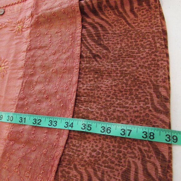 Raya Sun Orange Big Cat Print Embroidered Sun Dress 3X - Picture 16 of 16